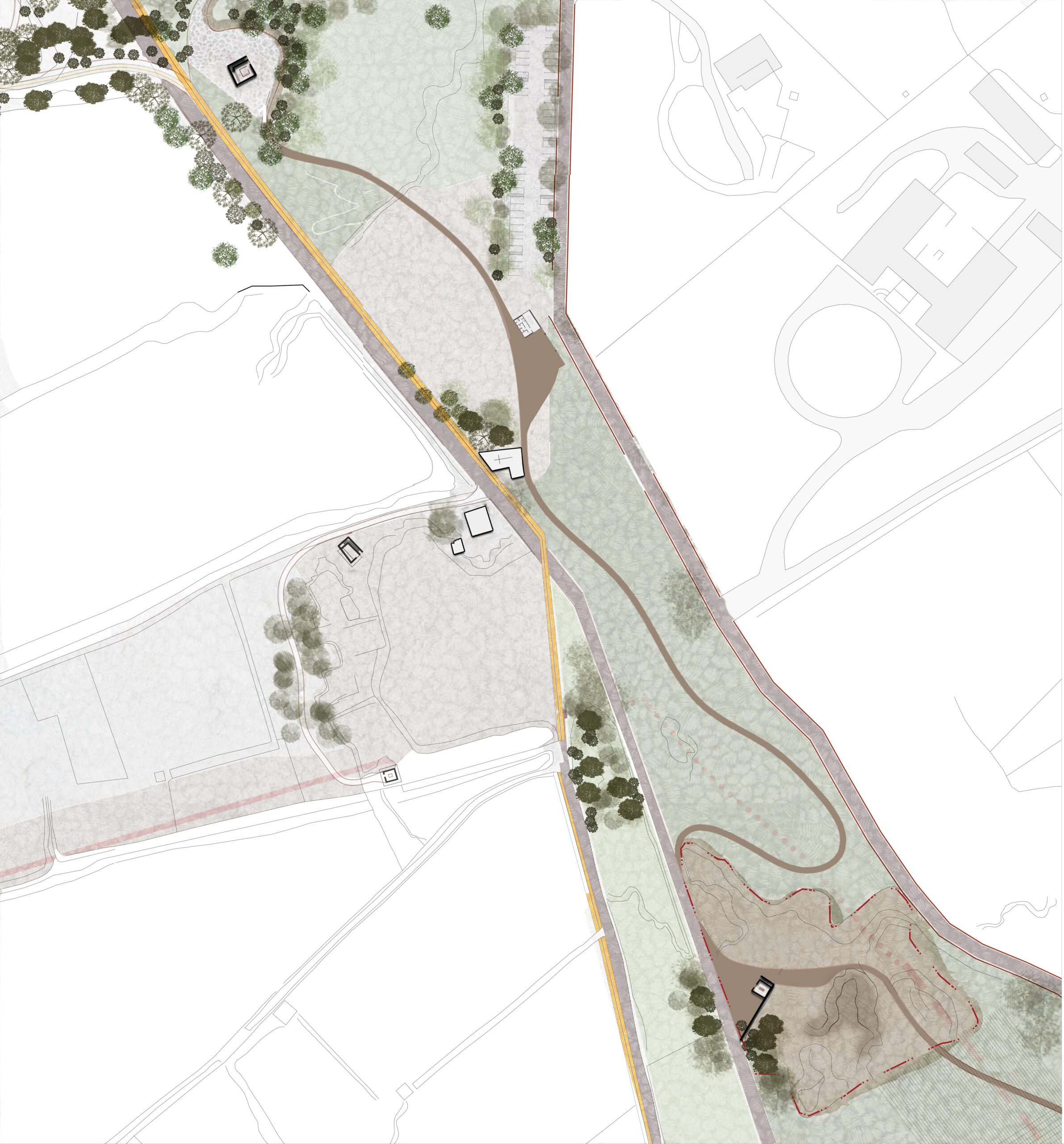 Planimetria progetto area necropoli
